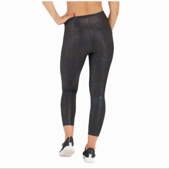 Spanx Booty Boost 7/8 Active Leggings in Very Black Multi - Picture 3 of 8